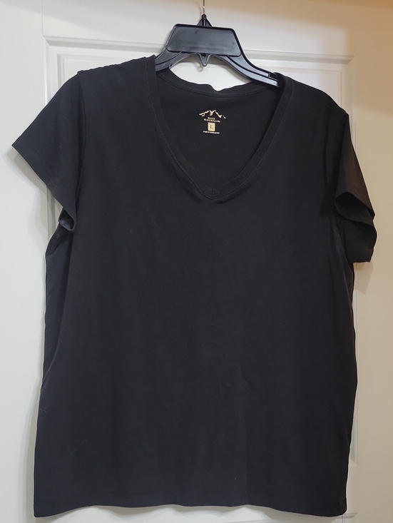 Tops - Classic Black V-Neck Women's Top